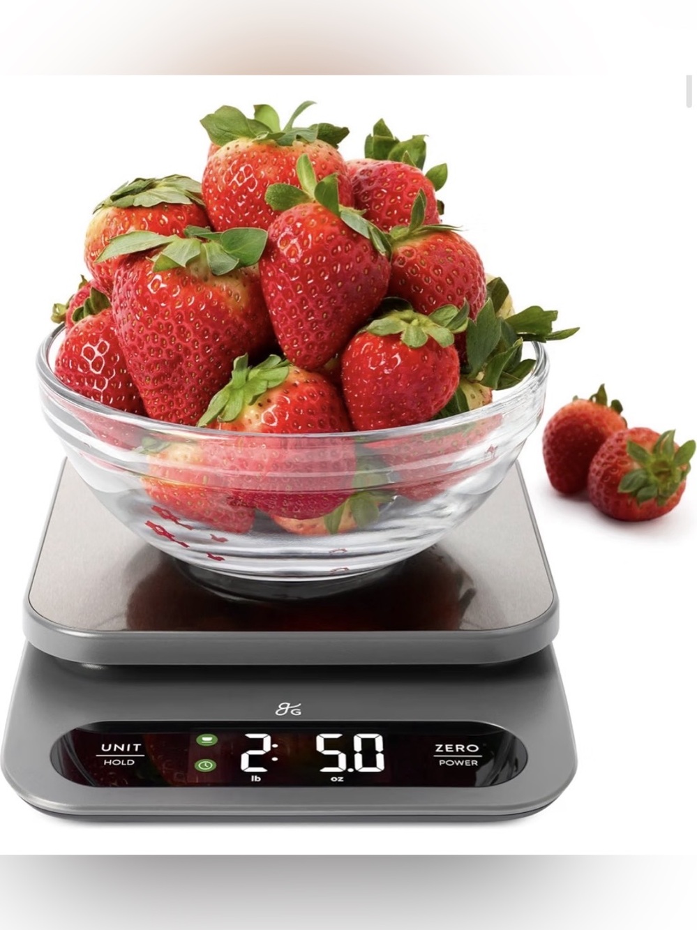Greater Goods High-Capacity Kitchen Scale Stainless Steel Kitchen Scale NWT